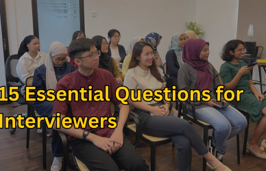 Image of an interviewer conducting an interview with a candidate.